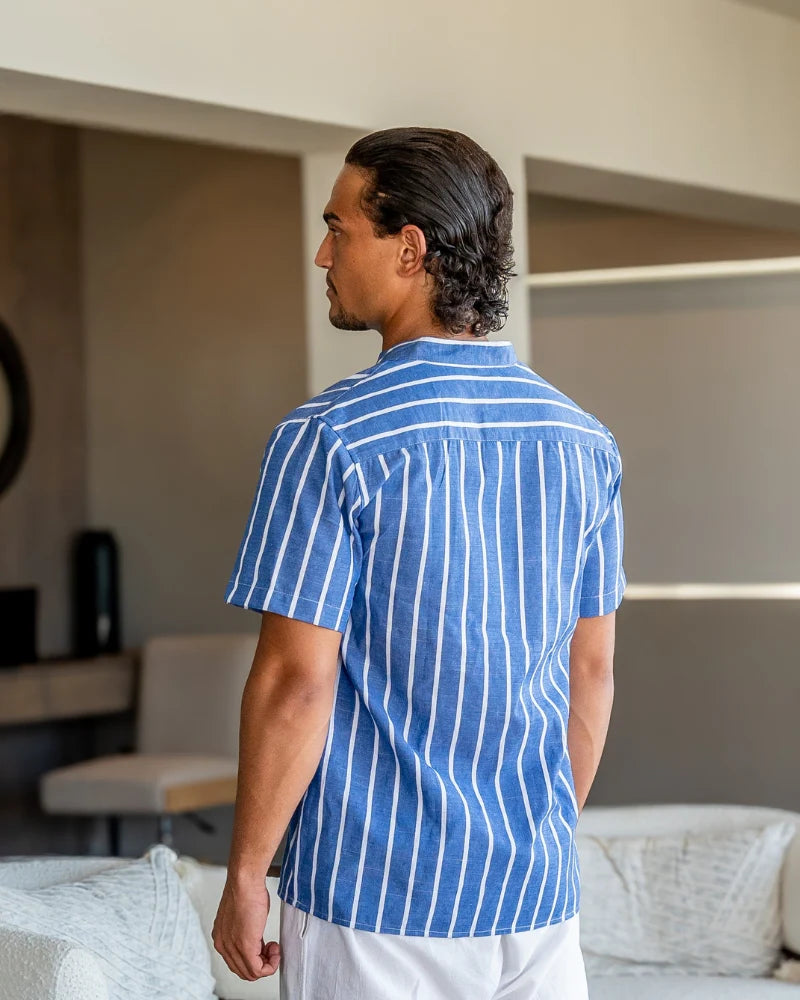azure blue polo