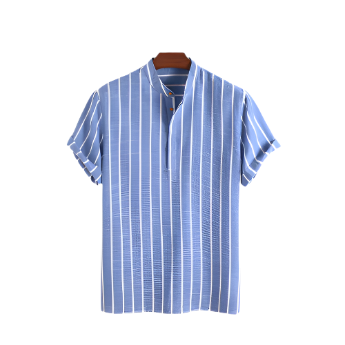 yarn-dyed striped shirt